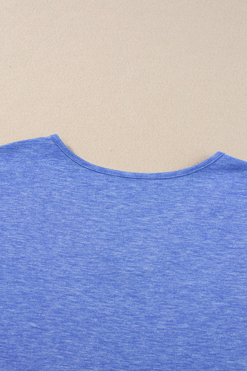 Crochet Lace Detail Oversized Tee